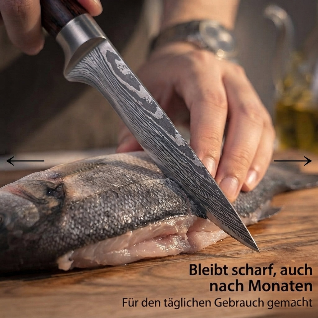 Ausbeinmesser mit Griff aus laminiertem Holz