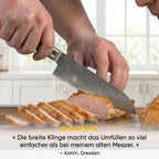 Santokumesser 175 mm – Griff aus stabilisiertem Holz
