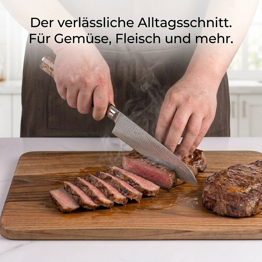 Kochmesser 175 mm – Griff aus stabilisiertem Holz