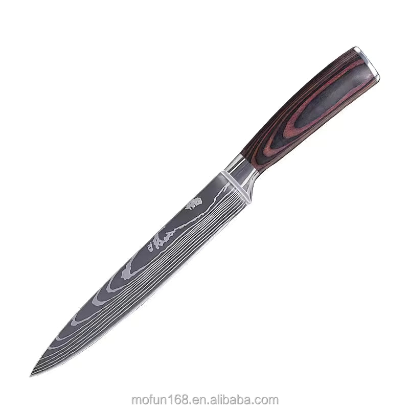 Trancheiermesser 20 cm aus deutschem Edelstahl, Griff aus Pakkaholz