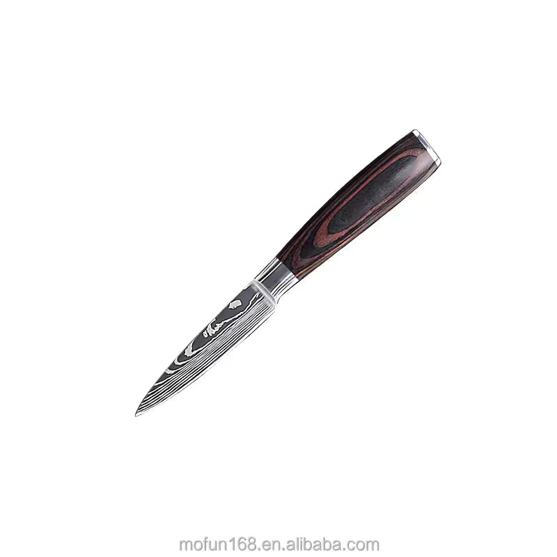 Officemesser 3,5" aus deutschem Edelstahl, Griff aus Pakkaholz