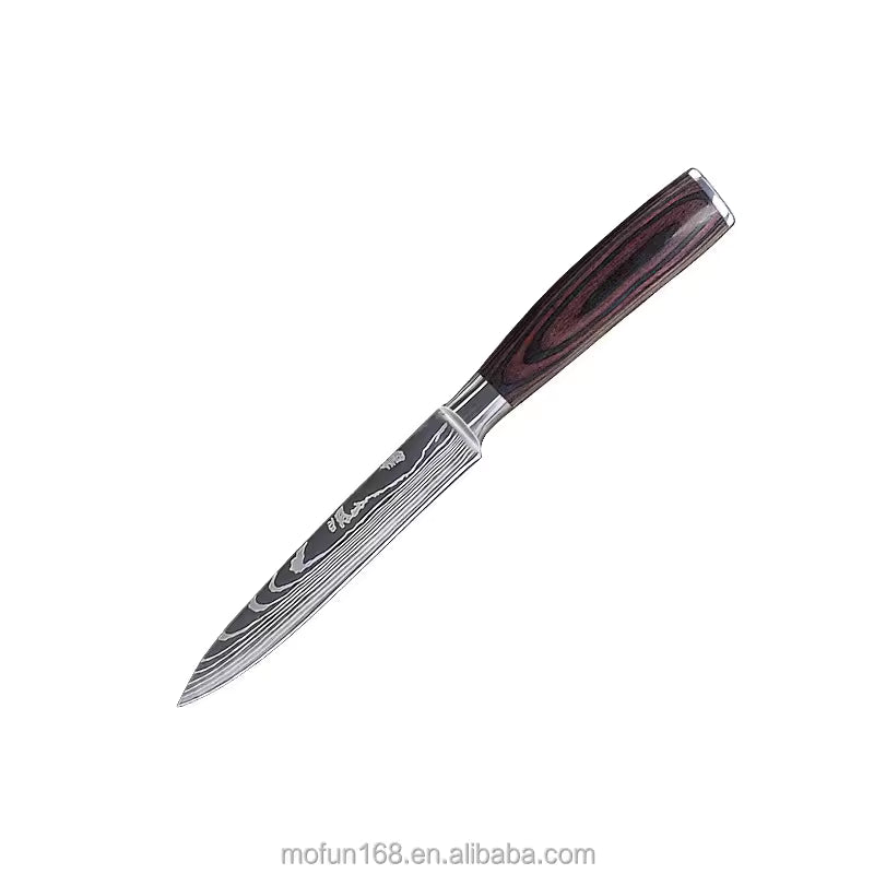 Universalmesser 13 cm aus deutschem Edelstahl, Griff aus Pakkaholz