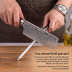 Damast-Messerset, 9-teilig, mit Magnetblock