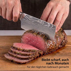Damast-Messerset, 9-teilig, mit Magnetblock
