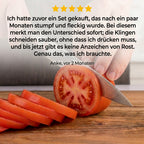 Universalmesser 13 cm aus deutschem Edelstahl, Griff aus Pakkaholz