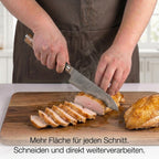 Santokumesser 175 mm – Griff aus stabilisiertem Holz