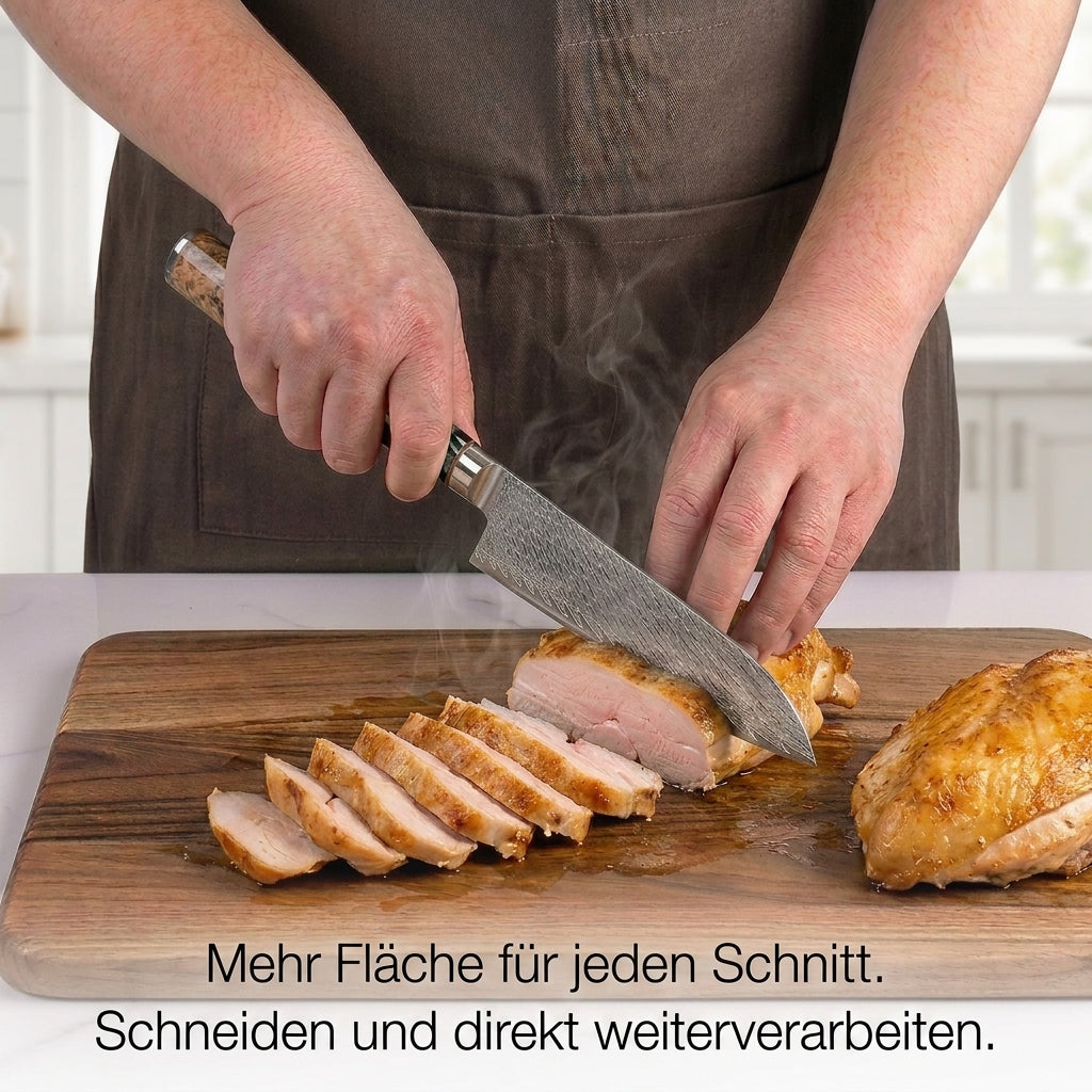 Santokumesser 175 mm – Griff aus stabilisiertem Holz