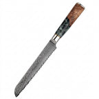 Brotmesser 240 mm – Griff aus stabilisiertem Holz