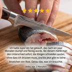 Ausbeinmesser 15 cm aus deutschem Edelstahl, Griff aus Pakkaholz