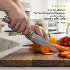 Universalmesser 145 mm – Griff aus stabilisiertem Holz