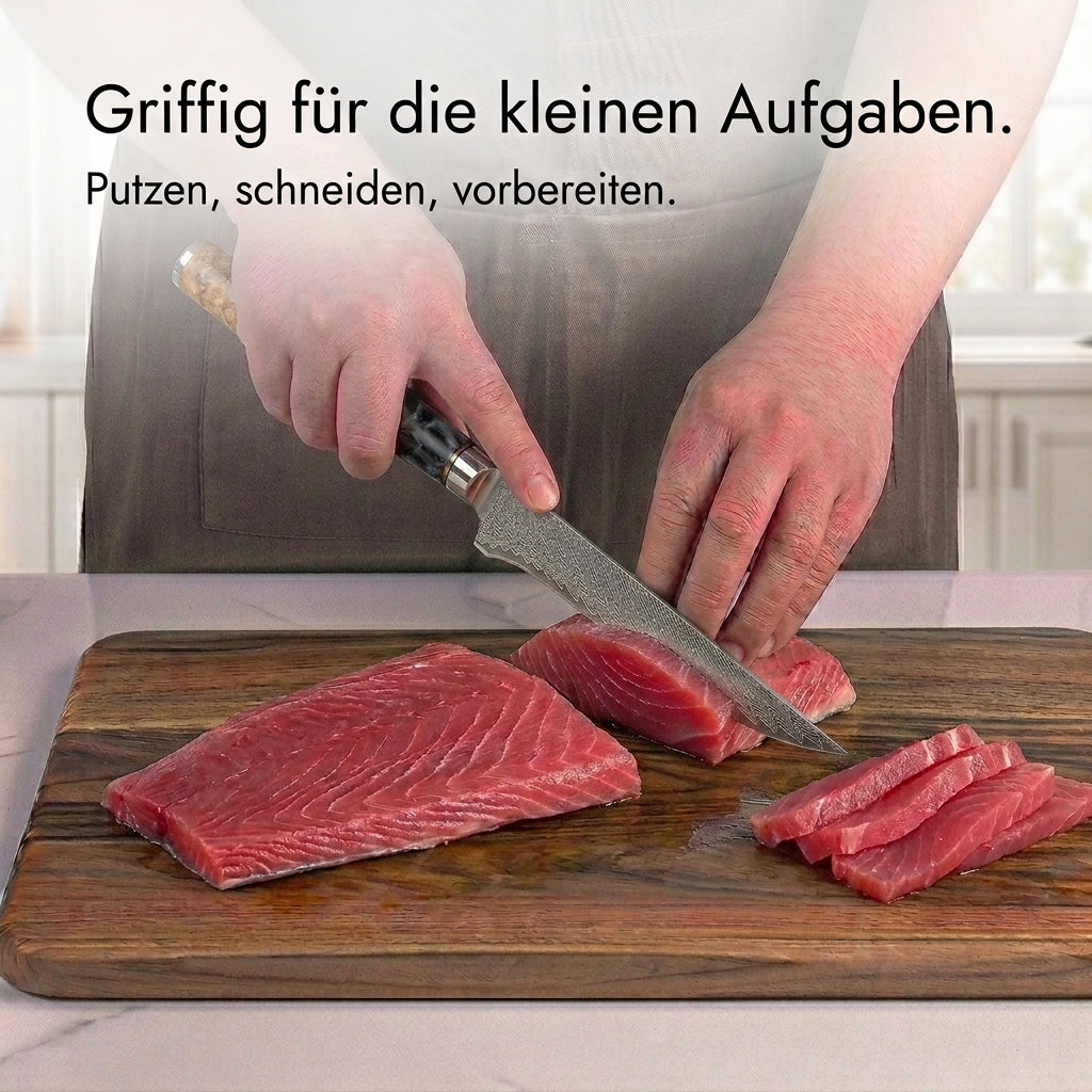 Ausbeinmesser  – Griff aus stabilisiertem Holz