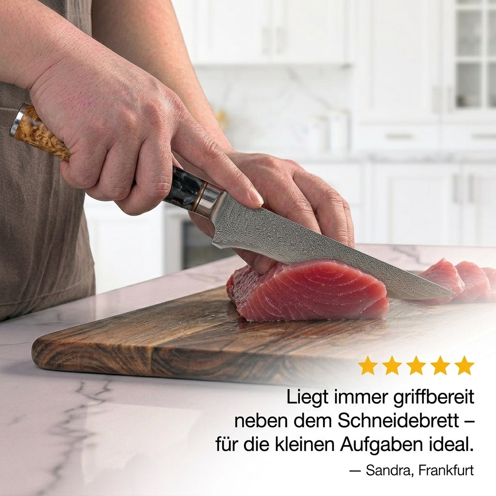 Ausbeinmesser  – Griff aus stabilisiertem Holz